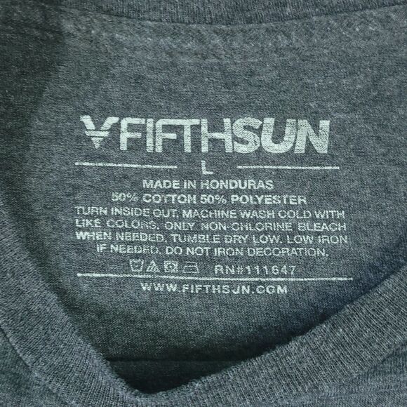 V Fifth Sun NASA Vitruvian Man TShirt Gray Mens Large Astronaut Graphic DaVinci - Picture 2 of 6